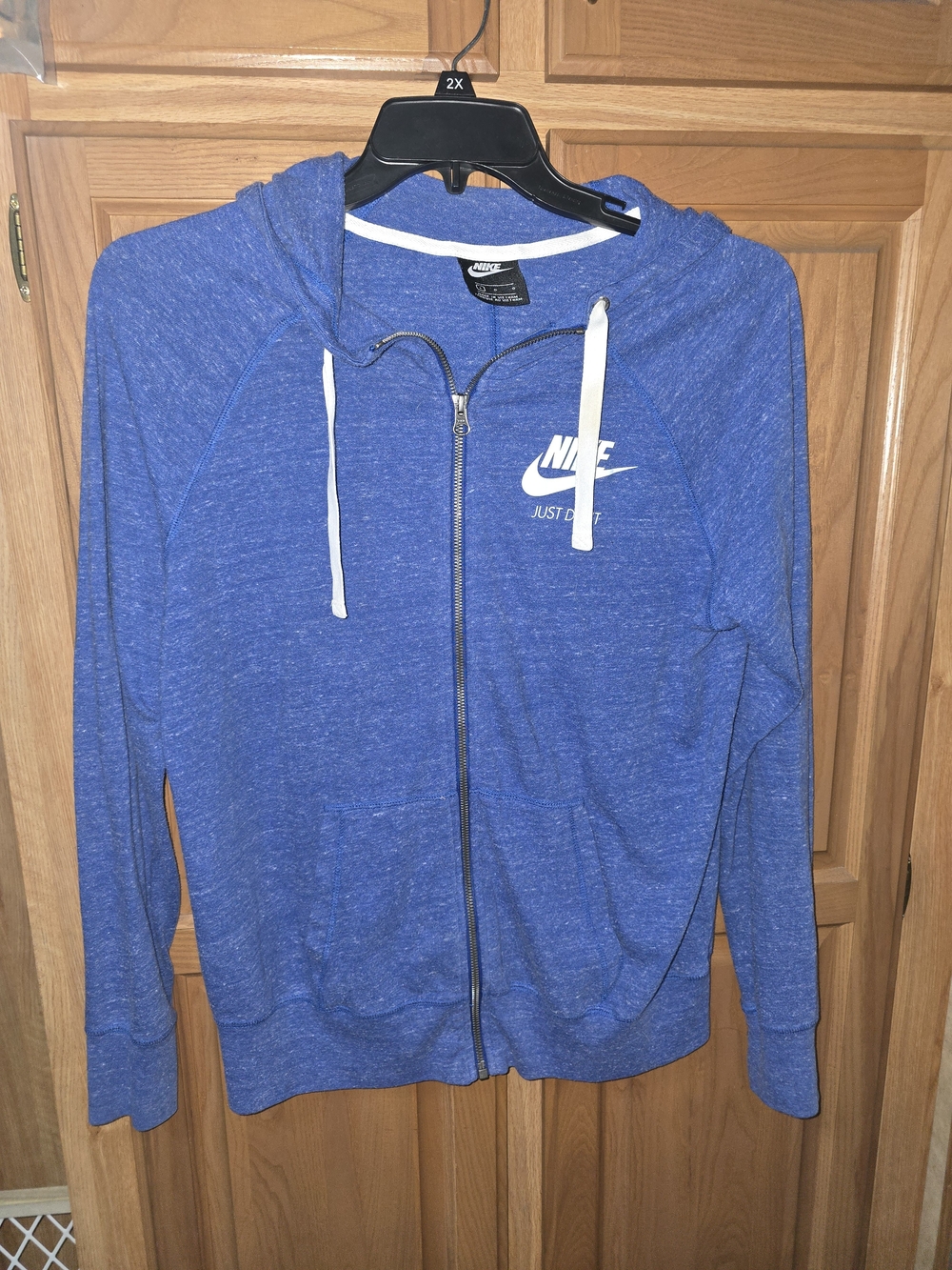 Nike Women's Blue Full-Zip Hooded Jacket